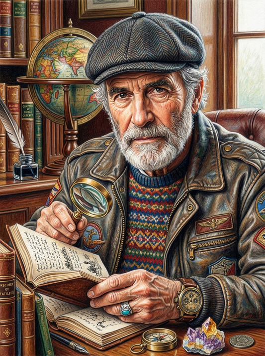 Scholar With Magnifying Glass (120 Colours)
