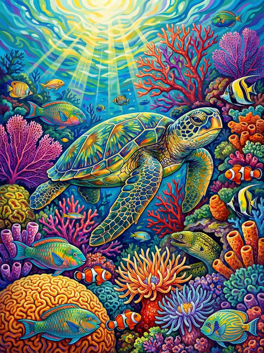 Sea Turtle Paradise (80 Colours)