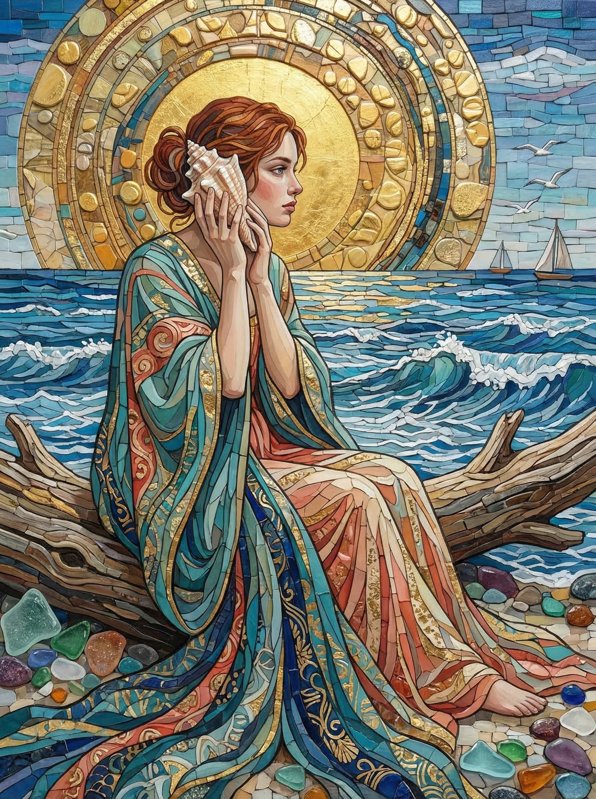 Seaside Maiden Golden Halo (80 Colours)
