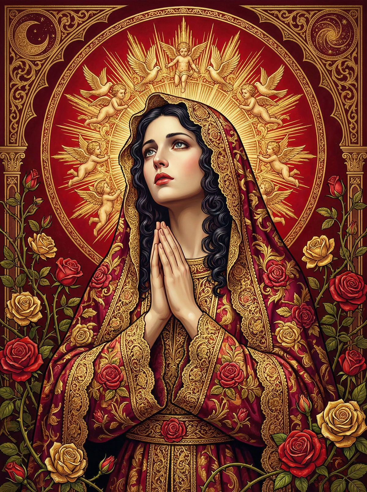 Spiritual Woman Prayer (80 Colours)