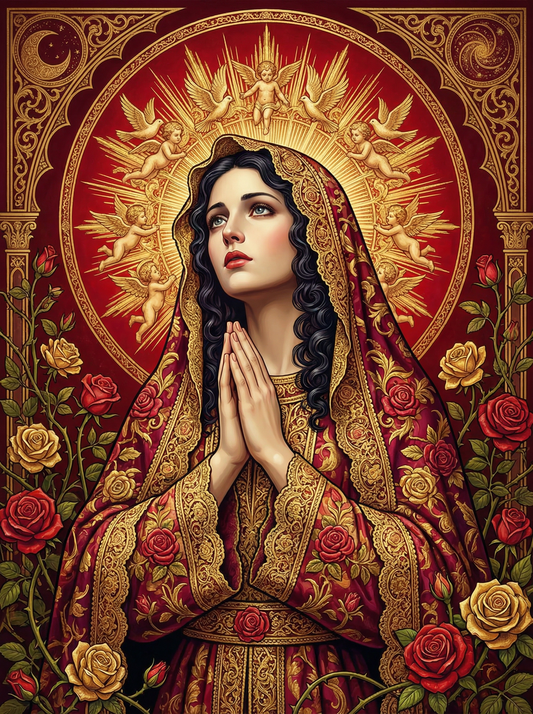 Spiritual Woman Prayer (80 Colours)