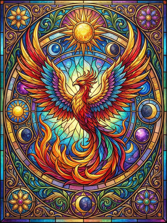 Stained Glass Phoenix (120 Colours)