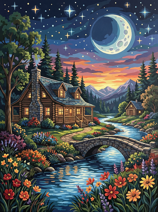 Starry Night Mountain Lodge (120 Colours)