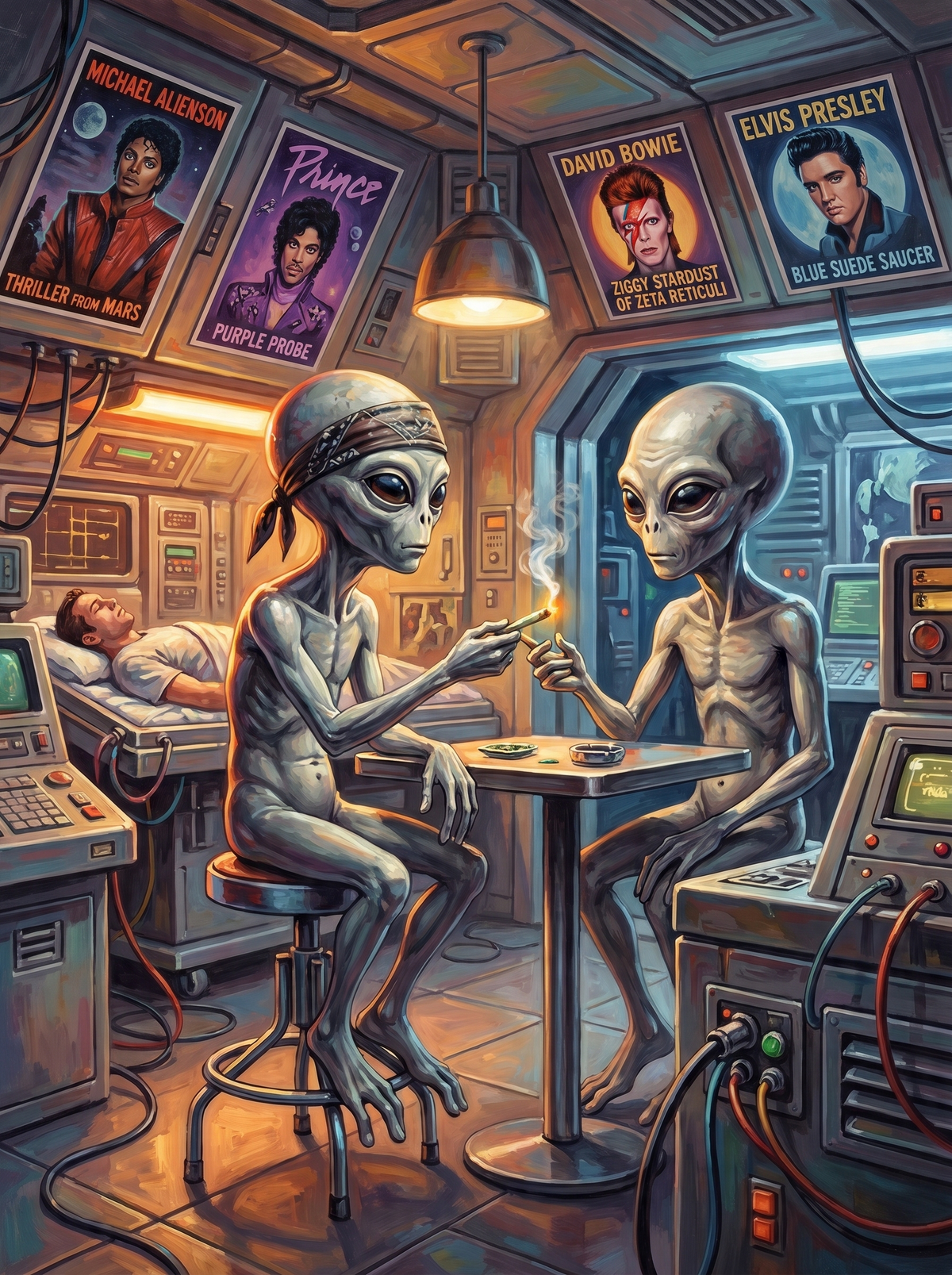 Stoned Aliens Spaceship (80 Colours)