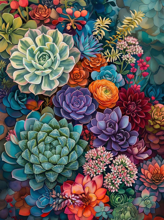Succulent Garden Abundance (120 Colours)