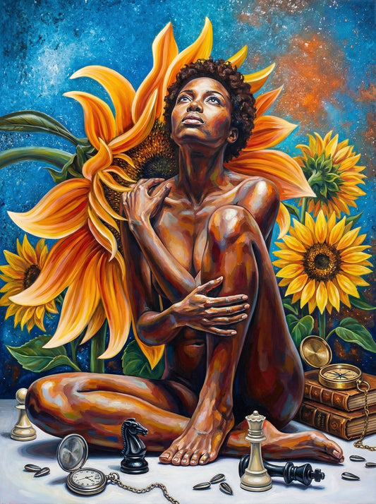 Sunflower Figure Contemplation (80 Colours)