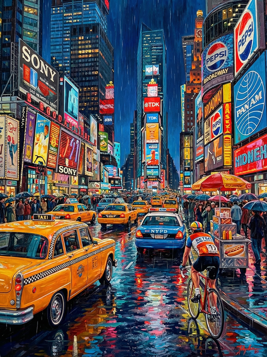 Times Square Rainy Night (120 Colours)