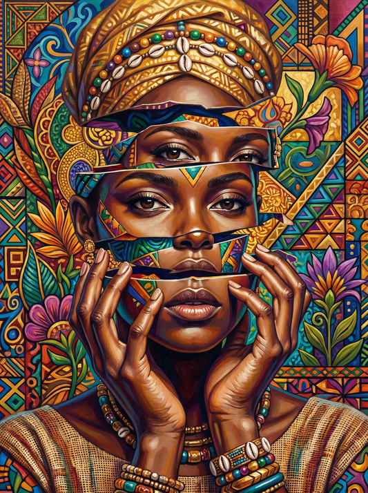 Tribal Royalty Portrait (120 Colours)
