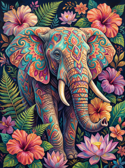 Tropical Hibiscus Elephant (80 Colours)