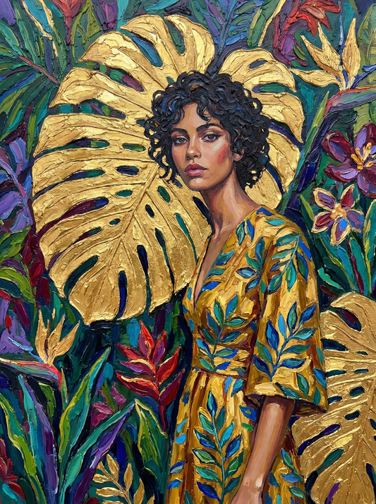 Tropical Portrait Monstera (120 Colours)