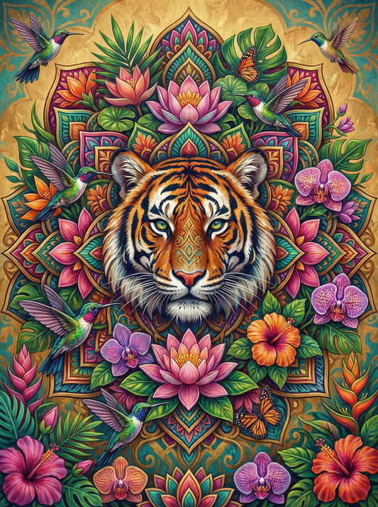 Tropical Tiger Meditation (80 Colours)