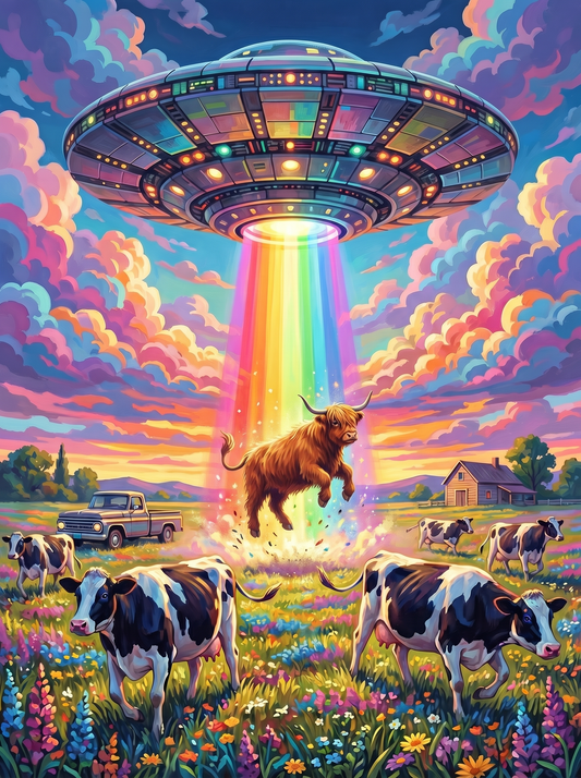 UFO Cow Encounter (80 Colours)