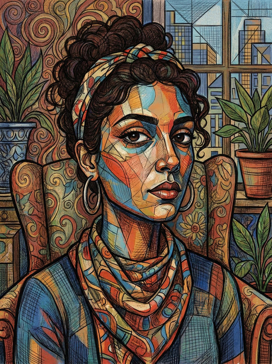 Urban Woman Portrait (120 Colours)