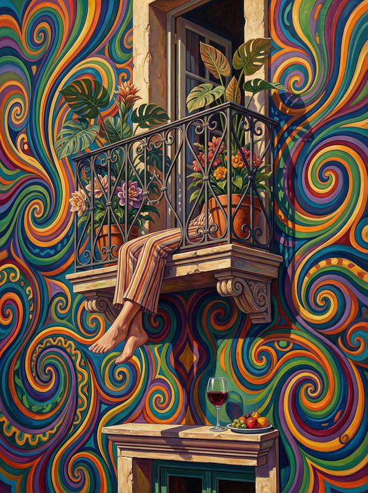 Wavy Window Seated Figure (120 Colours)