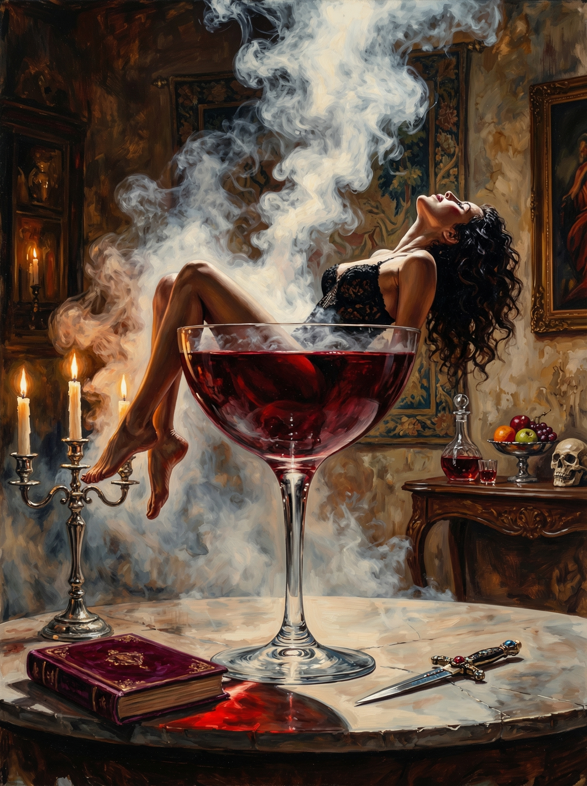 Wine Glass Sophistication (80 Colours)