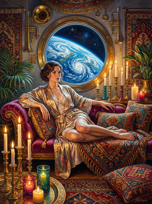 Woman Gazing Earth (120 Colours)