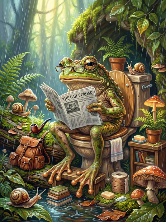 Woodland Frog Reading (80 Colours)