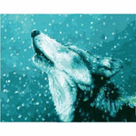 Animal Wolf Diy Paint By Numbers Kits ZXB816 - NEEDLEWORK KITS