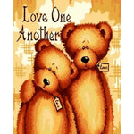 Bear Diy Paint By Numbers Kits ZXQ1193 - NEEDLEWORK KITS
