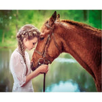 Beauty And Animal Diy Paint By Numbers Kits ZXQ3707 - NEEDLEWORK KITS