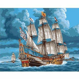 Boat Diy Paint By Numbers Kits UK95698 - NEEDLEWORK KITS