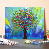 Butterflies Tree-Paint by Numbers Kit