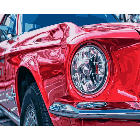 Car Diy Paint By Numbers Kits WM-1278 - NEEDLEWORK KITS