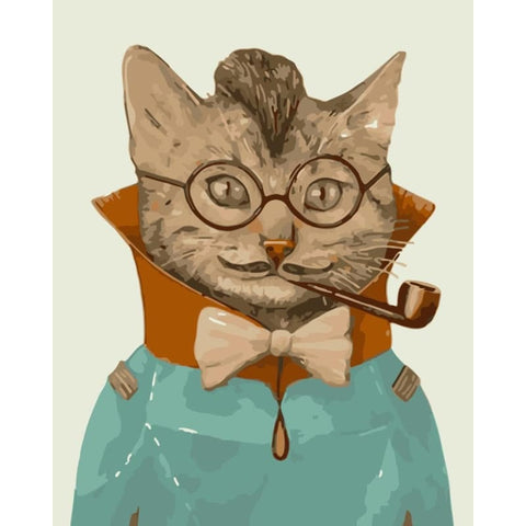 Cat Diy Paint By Numbers Kits WM-1395 - NEEDLEWORK KITS