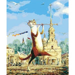 Cat Diy Paint By Numbers Kits ZXQ3072 - NEEDLEWORK KITS