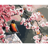 Cherry Blossoms Diy Paint By Numbers Kits WM-1015 - NEEDLEWORK KITS