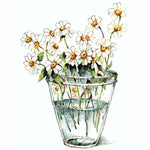 Chrysanthemum Diy Paint By Numbers Kits WM-106 - NEEDLEWORK KITS