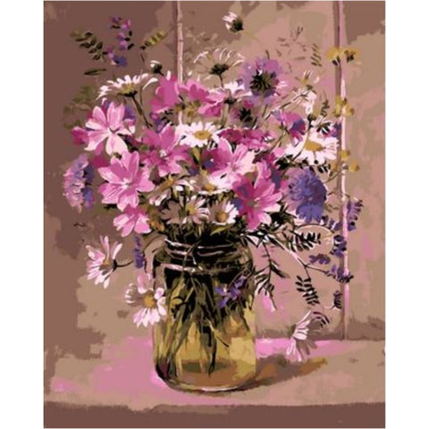 Chrysanthemum Diy Paint By Numbers Kits ZXQ1047 - NEEDLEWORK KITS