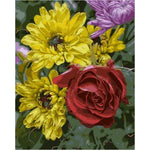 Chrysanthemum Diy Paint By Numbers Kits ZXQ1574 - NEEDLEWORK KITS