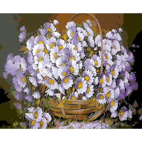 Chrysanthemum Diy Paint By Numbers Kits ZXQ2957 - NEEDLEWORK KITS