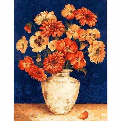 Chrysanthemum Diy Paint By Numbers Kits ZXQ3084 - NEEDLEWORK KITS