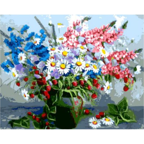Chrysanthemum Diy Paint By Numbers Kits ZXQ824 - NEEDLEWORK KITS