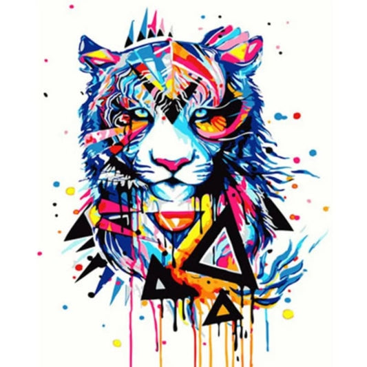 Colorful Tiger Diy Paint By Numbers Kits VM91207 - NEEDLEWORK KITS
