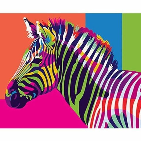 Colorful Zebar Diy Paint By Numbers Kits VM91197 - NEEDLEWORK KITS