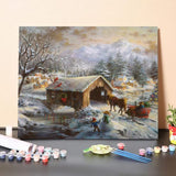 Covered Bridge – Paint By Numbers Kit