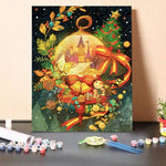 Decorative christmas crystal ball-Paint by Numbers Kit