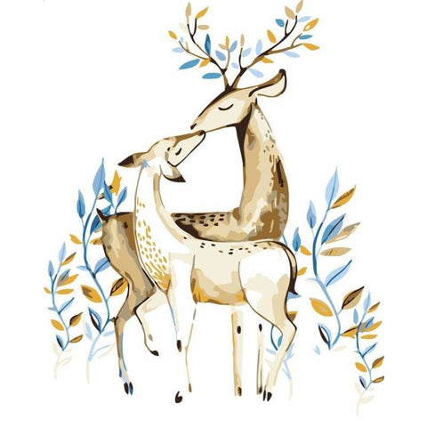 Deer Diy Paint By Numbers Kits YM-4050-236 - NEEDLEWORK KITS