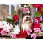 Dog Diy Paint By Numbers Kits ZXQ3342 - NEEDLEWORK KITS