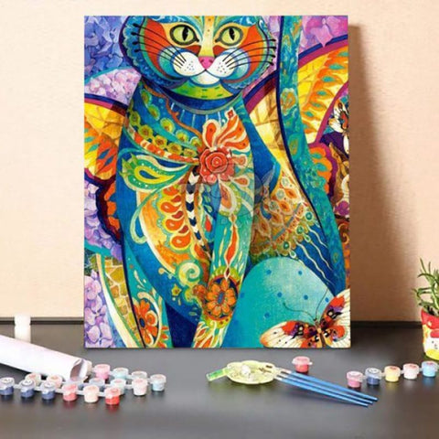 Elegant cat – Paint By Numbers Kit