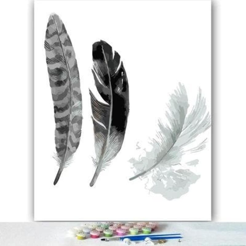 Feather Diy Paint By Numbers Kits PBN30150 - NEEDLEWORK KITS