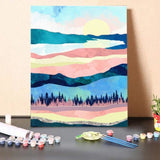 ferdasecPaint By Numbers Kit – Winter Sunset
