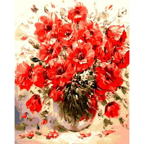 Flower Diy Paint By Numbers Kits PBN52057 - NEEDLEWORK KITS