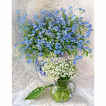 Flower Diy Paint By Numbers Kits PBN90057 - NEEDLEWORK KITS