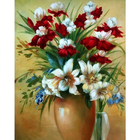 Flower Diy Paint By Numbers Kits PBN97460 - NEEDLEWORK KITS