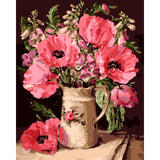 Flower Diy Paint By Numbers Kits WM-102 - NEEDLEWORK KITS
