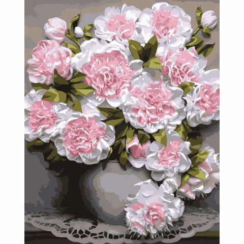 Flower Diy Paint By Numbers Kits WM-1140 - NEEDLEWORK KITS